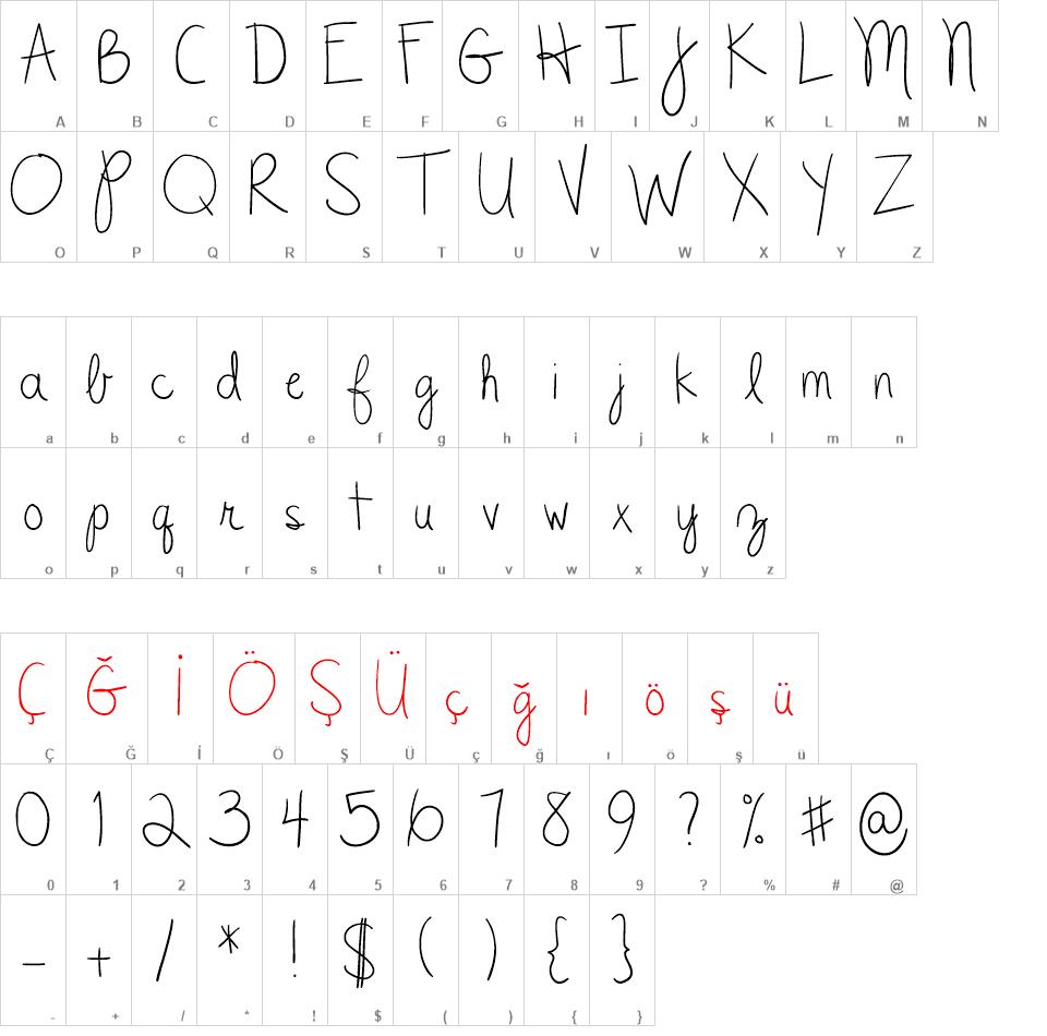 DJB C Lyle Run font